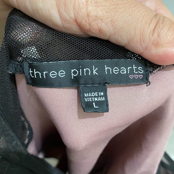 Beautiful Girl’s Large Dress in Rose/Gold, Black with Mesh Neckline - Picture 4 of 6